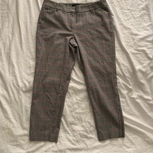 Talbots Houndstooth Cropped Pants Size 10 Petite Office Business Casual Academia